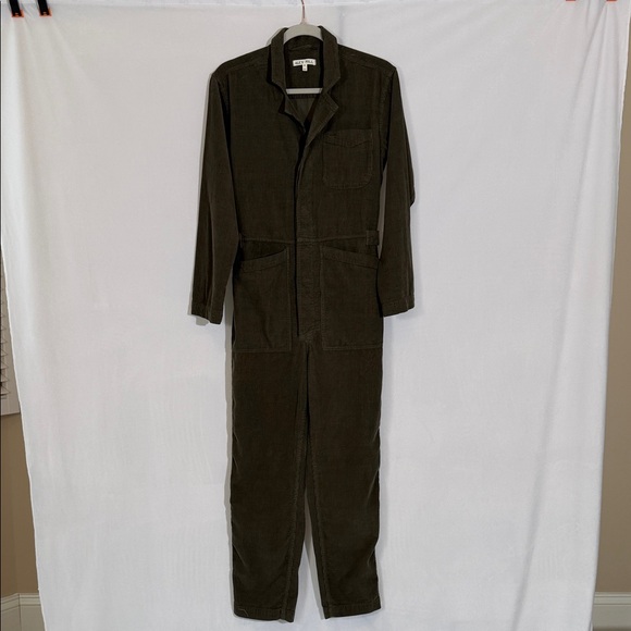 Alex Mill Pants - Alex Mill Fine Wale Corduroy Standard Jumpsuit Size S In Military Olive EUC